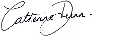 Catherine dunn signature